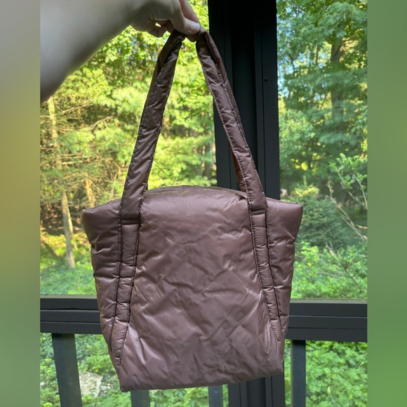 Baggu Puffy Mini Tote in Cocoa - Picture 4 of 5